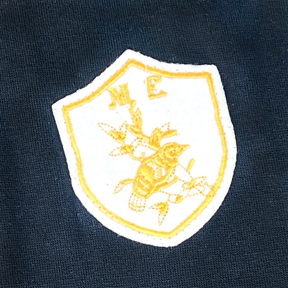 Black & Yellow Vintage ME Zippered Sweatshirt from Japan - Picture 3 of 6